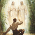 Jesus Christ teaches Joseph Smith about His pure Christianity in what Mormons now call the First Vision.