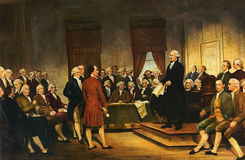 George Washington at the Constitutional Convention.