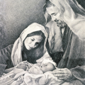 Mary, Joseph and baby Jesus