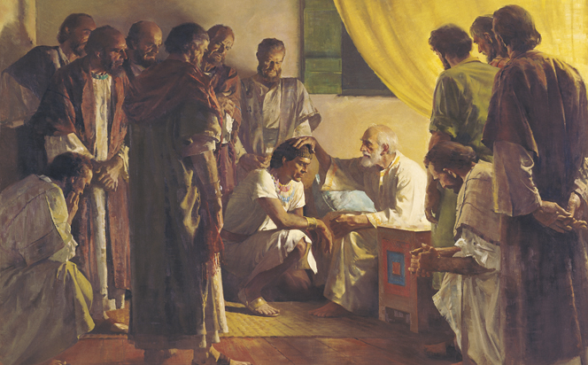 Jacob blessings his sons.