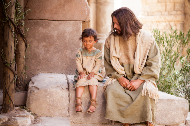 Jesus Christ with a child