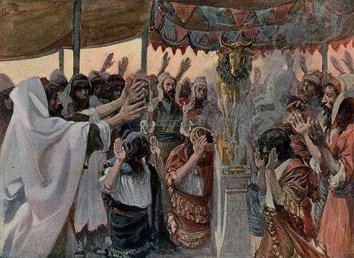 The Israelites and the golden calf