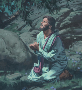 Jesus Christ praying in Gethsemane