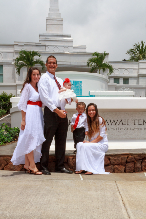 Families sealed in the holy temple can be together forever.