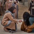Jesus Christ with the woman taken in adultery