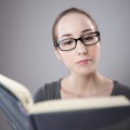 Woman reading a book