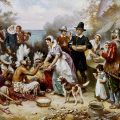 The First Thanksgiving, oil on canvas, by Jean Leon Gerome Ferris