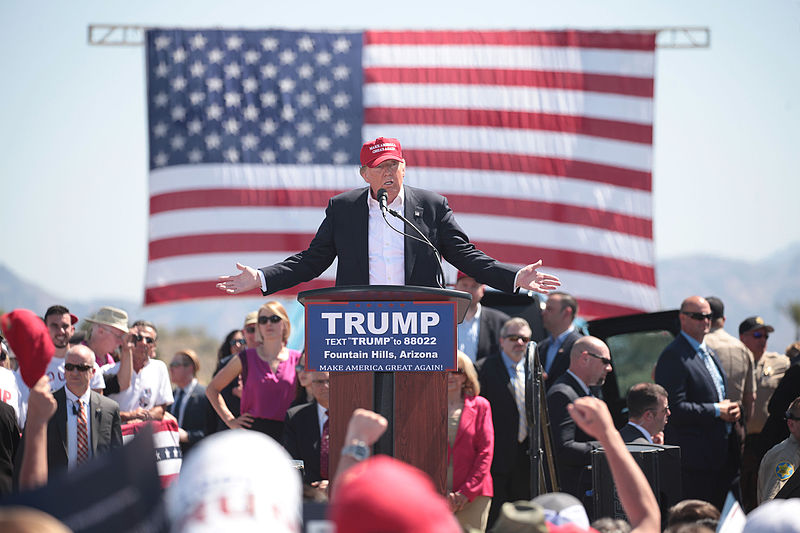 Donald Trump in Fountain Hills, Arizona.