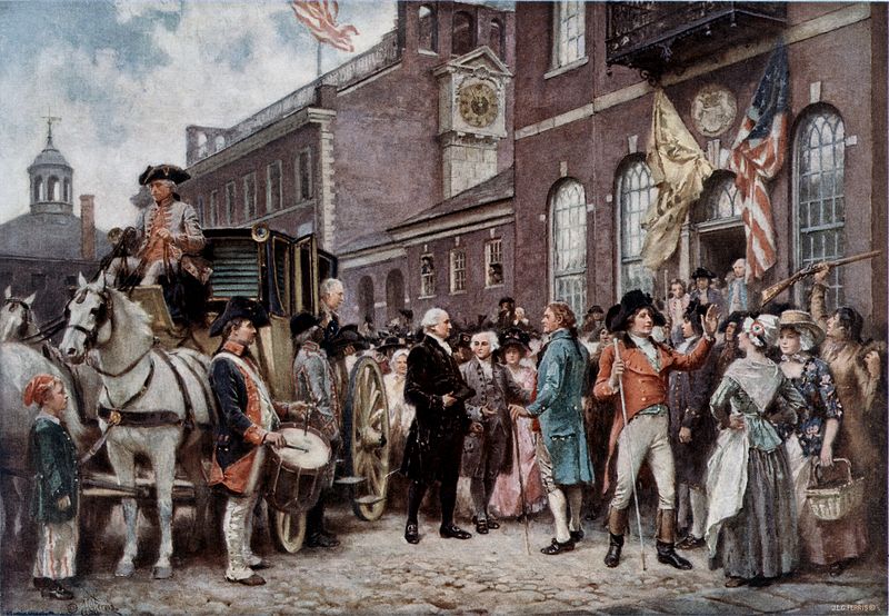 The second inauguration of George Washington.