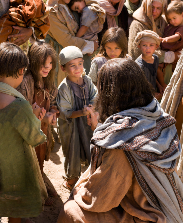 Jesus Christ with the children.