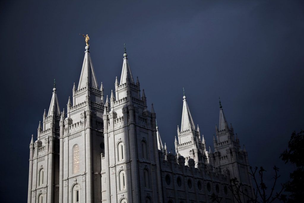 The Salt Lake City Temple is one of the many temples built by The Church of Jesus Christ of Latter-day Saints.